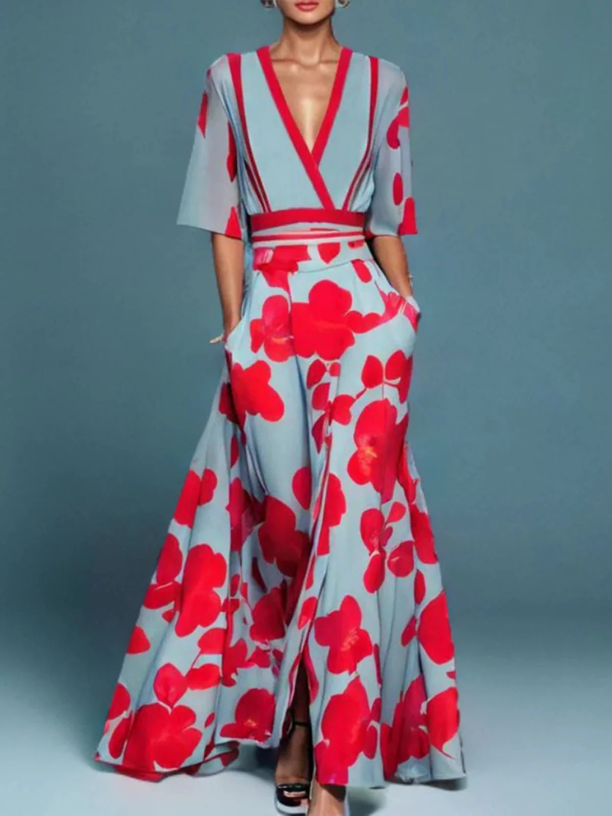 Abiti eleganti Donna | Scollatura a V & Vita Definita