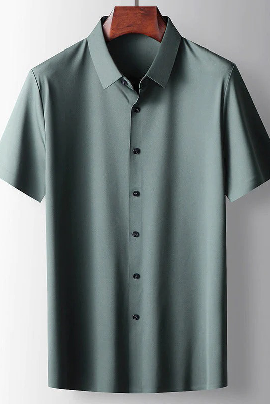 Men's Relaxed Silk Shirt for Casual and Smart-Casual Style 0