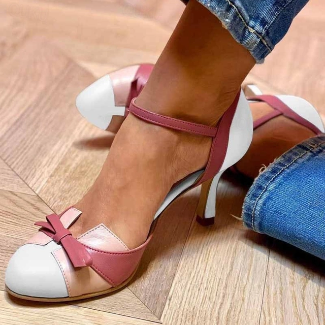 Sandali con tacco alto ed eleganti Donna | Cinturino stabile & Dettaglio fiocco raffinato