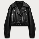 Abby | Cropped Leren Damesjas met Riem1