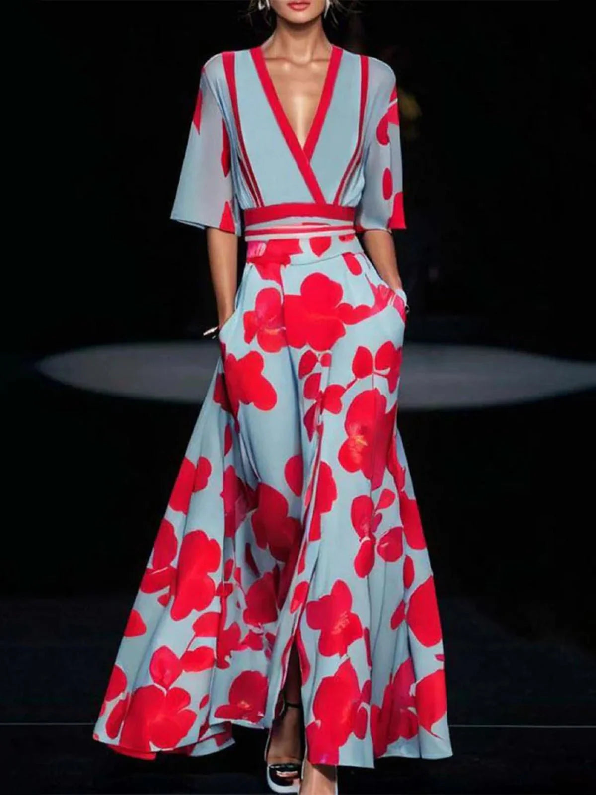 Abiti eleganti Donna | Scollatura a V & Vita Definita