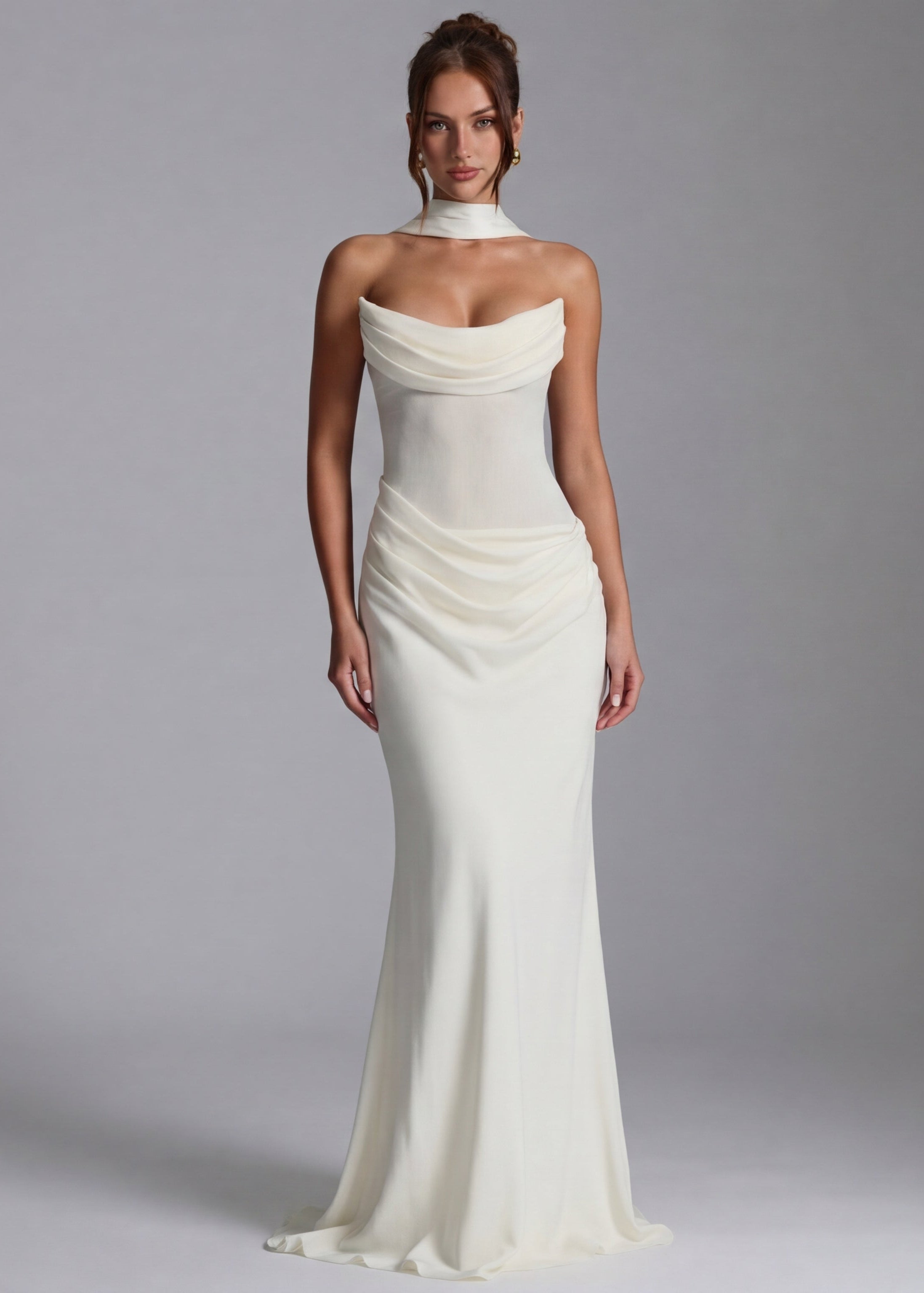Alessia Maxi Jurk | Aansluitend | Gedrapeerd | Elegante Afwerking 5