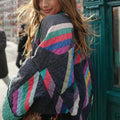 Oversized Multicolor Transitional Jacket for Women - Trendy & Stylish