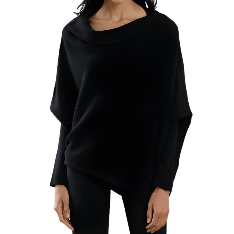 Asymmetrical Long Sleeve Jumper for Women