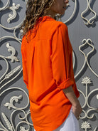 Blusa in seta fluida con scollo a V Donna | Linea Slanciata & Eleganza Morbida