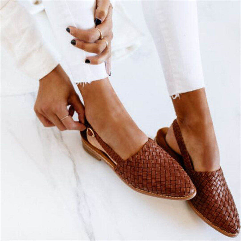 Chic Braided Slingbacks