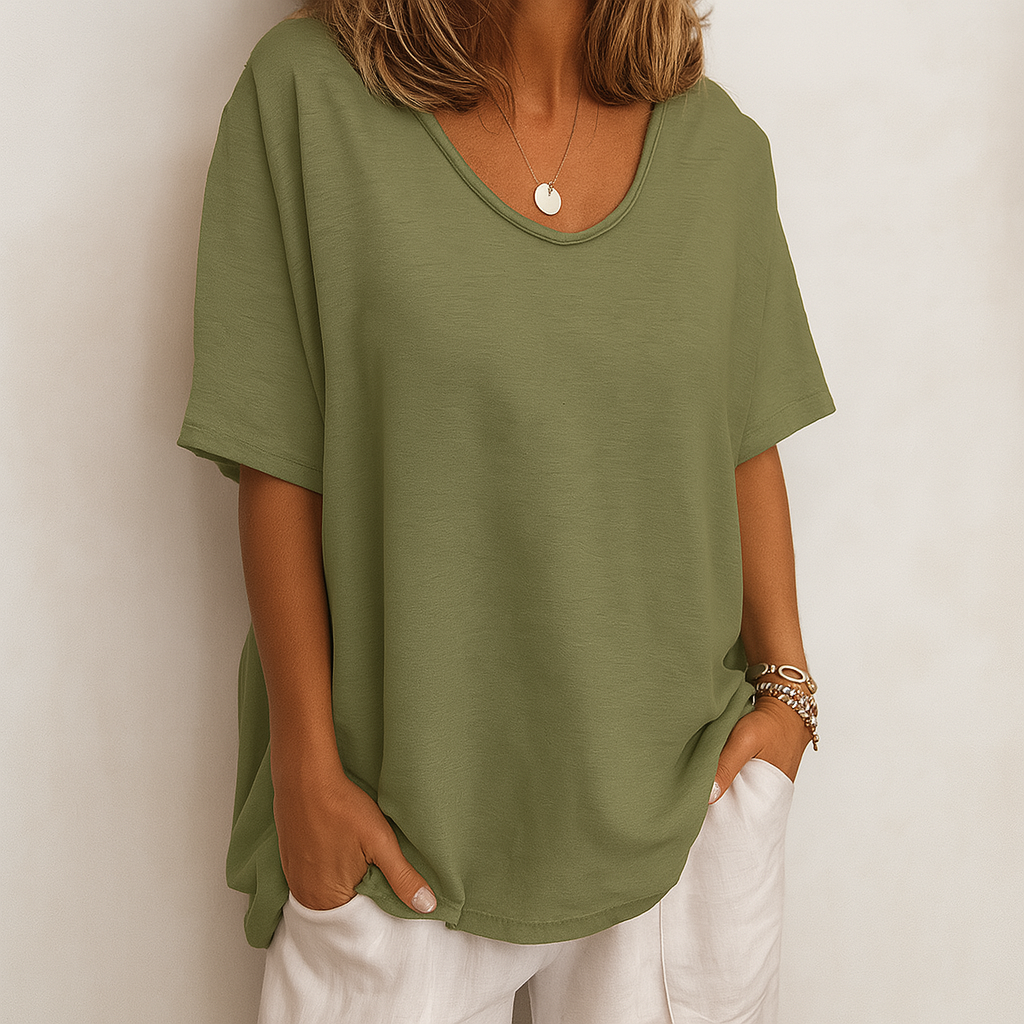 Airy Cotton Fabric T-Shirt – Timeless Comfort & Elegance