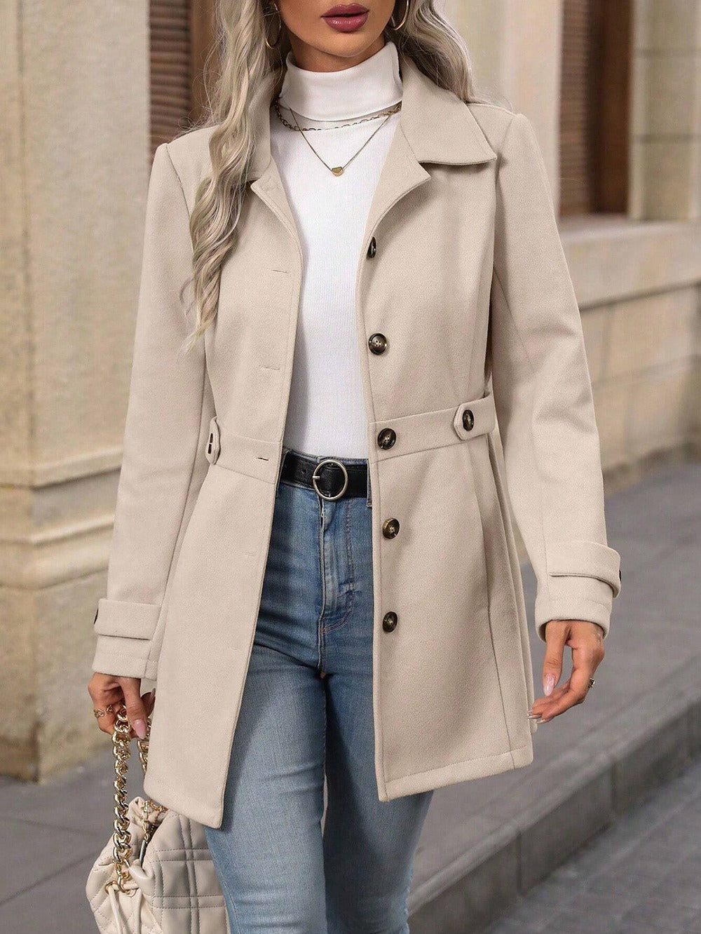Luna | Dames Winterjas - Elegant Design, Hoogwaardige Stof 3