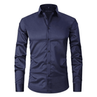 Men's Wrinkle-Free Dress Shirt with Tailored Fit 5