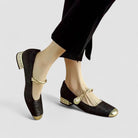 Scarpe ortopediche Mary Jane Donna | Tacco Stabile & Calzata Regolabile