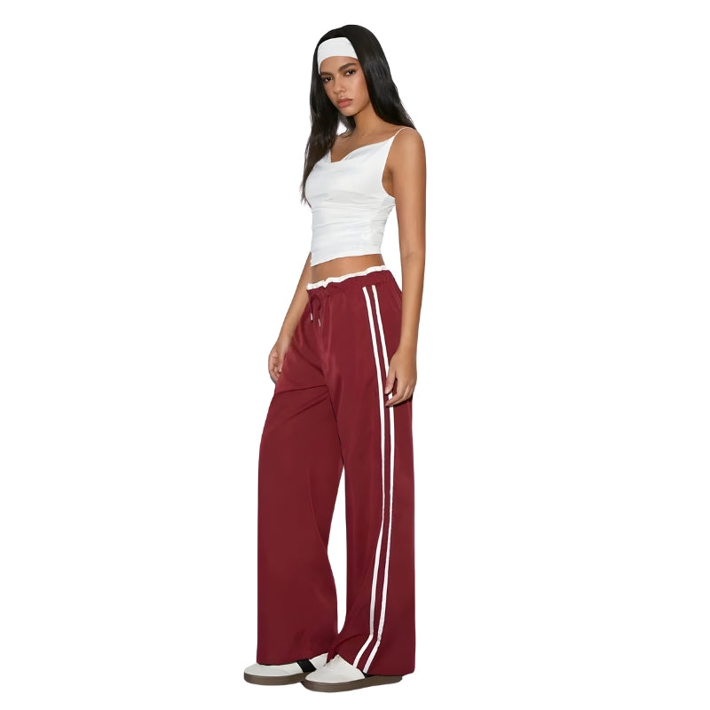 Women’s Wide-Leg Bottoms with Side Stripes