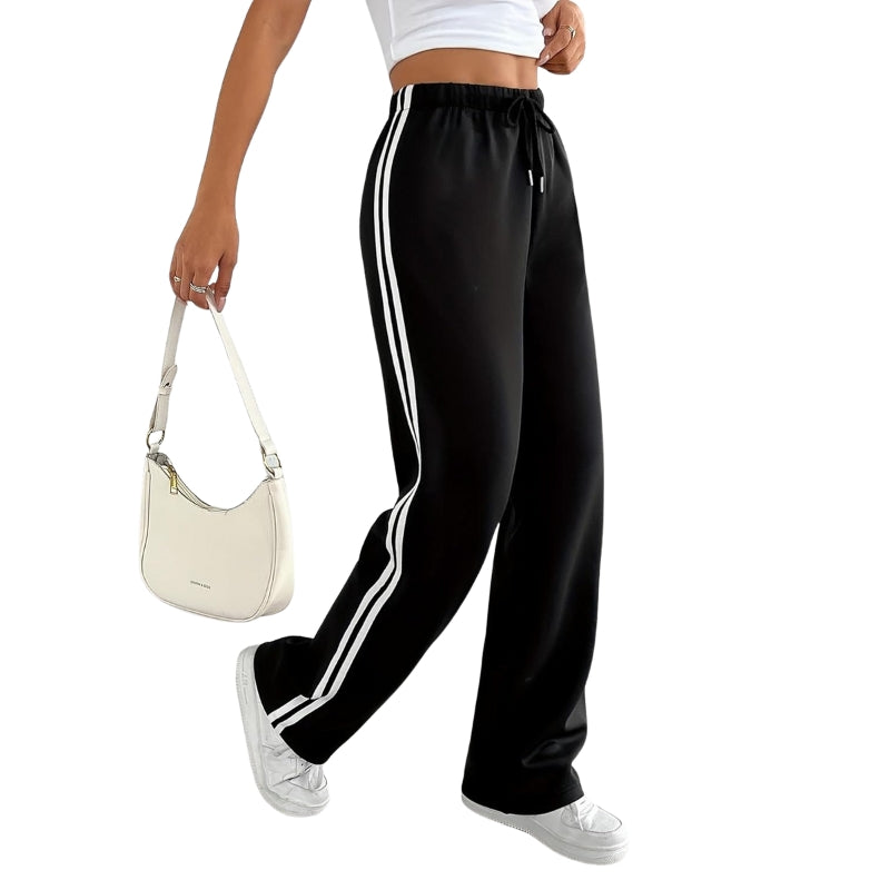 Women’s Wide-Leg Bottoms with Side Stripes