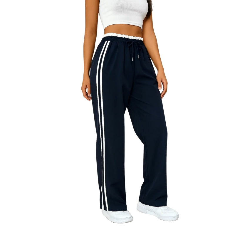Women’s Wide-Leg Bottoms with Side Stripes