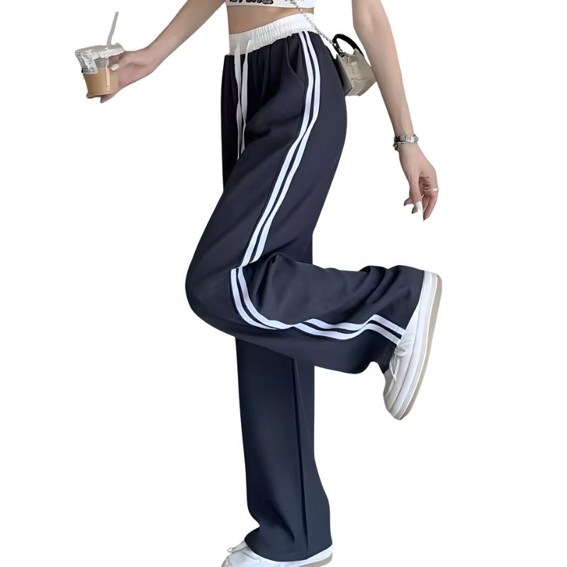 Women’s Wide-Leg Bottoms with Side Stripes
