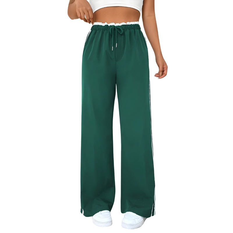 Women’s Wide-Leg Bottoms with Side Stripes