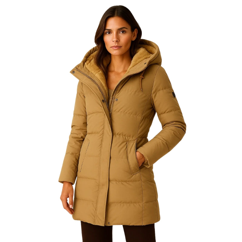 Women’s Winter Padded Jacket with Front Zip and Pockets