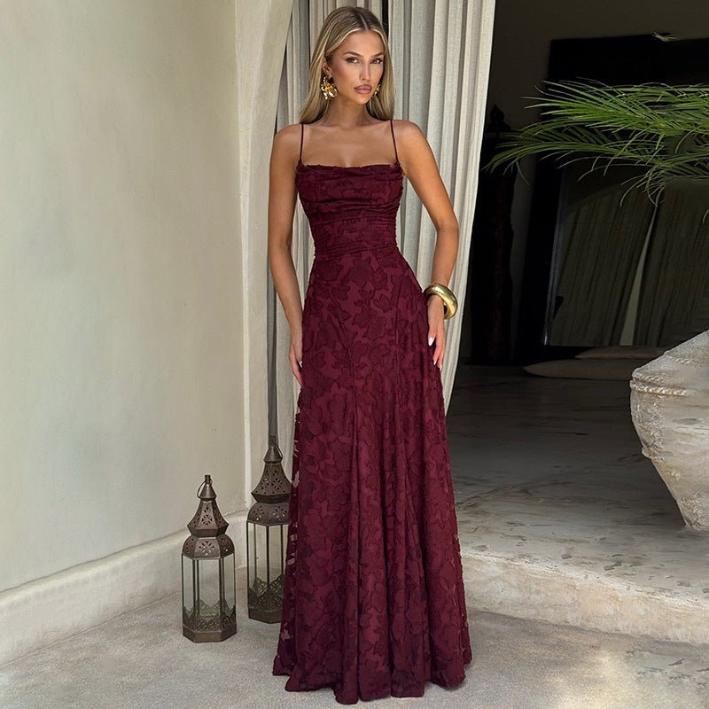 Vestido de noche elegante con estampado floral