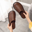 Xavier | Mens Leather Slippers – Ergonomic Comfort-3