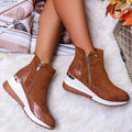 Women's Ankle Boots - Comfort & Style with Fleece Lining