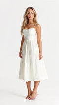 Women’s Flowing Midi Dress - Comfortable Fit for Day-to-Night Wear